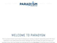 Tablet Screenshot of paradygmconsulting.com
